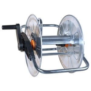 vidaXL Enrolador de parede p/ mangueira de 50 m 1/2" ou 35 m 3/4" a&ccedil;o