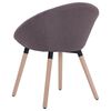 vidaXL Cadeiras de jantar 2 pcs tecido cinzento-acastanhado