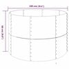 vidaXL Canteiro elevado jardim 100x100x68 aço galvanizado cinzento