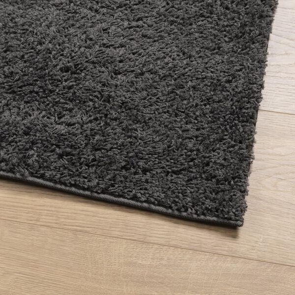 vidaXL Tapete shaggy de pelo alto PAMPLONA 160x230 cm antracite