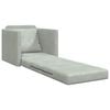 vidaXL Sof&aacute;-Cama Cinzento-claro 74 x 77 x 81 cm Veludo