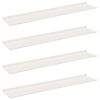vidaXL Prateleira Flutuante 4 unid. Branco 100 x 18 x 2,5 cm A&ccedil;o