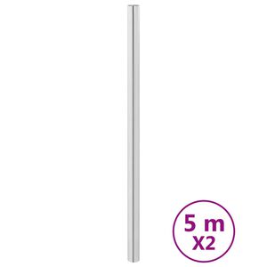 vidaXL Autocolantes para m&oacute;veis 90x500 cm PET prateado