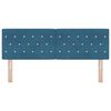 vidaXL Cabeceira Azul Escuro 160 cm Veludo