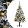 vidaXL &Aacute;rvore de Natal Artificial Branco 180 cm PVC, A&ccedil;o e Pl&aacute;stico