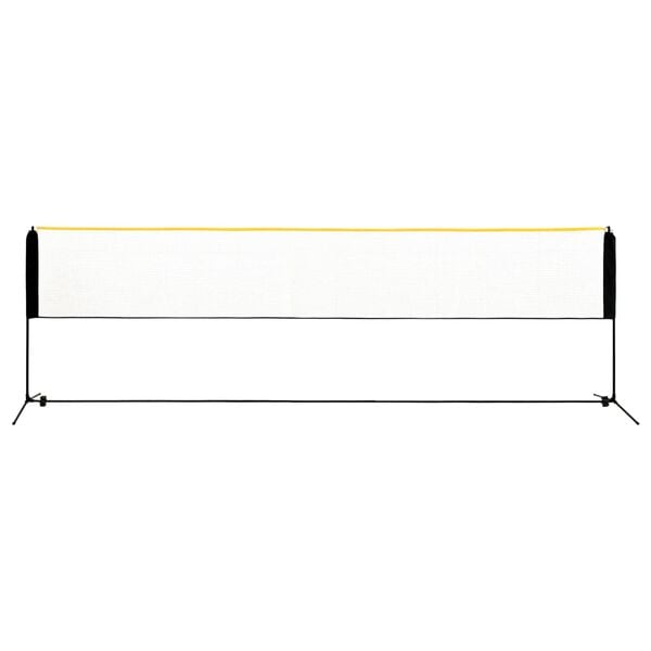 vidaXL Rede de badm&iacute;nton ajust&aacute;vel 500x103x94-158 cm metal