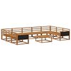 vidaXL Conjunto de Sof&aacute;s para Exterior 10 pcs Natural