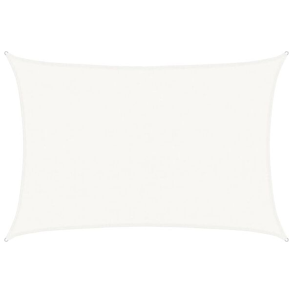 vidaXL Para-sol estilo vela 160 g/m&sup2; 4x5 m PEAD branco