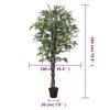 vidaXL Ácer artificial 672 folhas 180 cm verde