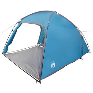 vidaXL Barraca Azul 370 x 230 x 185 cm Poli&eacute;ster e Fibra de Vidro