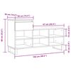 vidaXL Sapateira 102x36x60 cm derivados de madeira branco brilhante