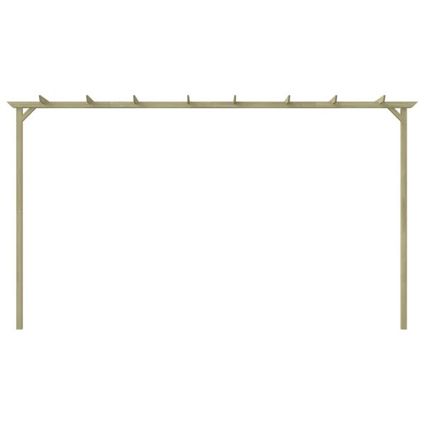 vidaXL Pérgola de jardim madeira de pinho impregnada 360x200x60 cm