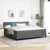 vidaXL Cama Box Manual Cinza Claro e Branco 203 x 200 x 88 cm