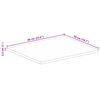 vidaXL Tampo de mesa retangular 60x50x2,5 cm mangueira &aacute;spera maci&ccedil;a