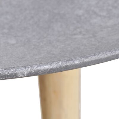 vidaXL Conjunto mesa apoio/café, 2 pcs, 55 cm & 44 cm, cinzento betão