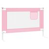 vidaXL Barra de seguran&ccedil;a p/ cama infantil tecido 100x25 cm rosa