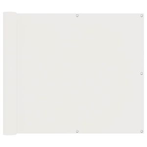 vidaXL Tela de Varanda 100 x 400 cm Tecido Oxford Retangular Branco