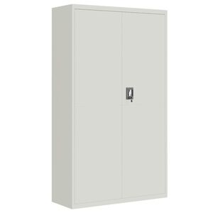 vidaXL Arquivador 105x40x180 cm a&ccedil;o cinzento-claro