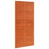 vidaXL Porta de celeiro Castanho encerado 100 x 208 cm