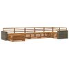 vidaXL Conjunto de Sof&aacute;s para Exterior 7 pcs Natural