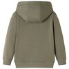 Sweatshirt com capuz para crian&ccedil;a cor caqui 140