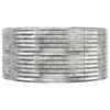 vidaXL Canteiro elevado jardim 212x140x68 a&ccedil;o galvanizado prateado