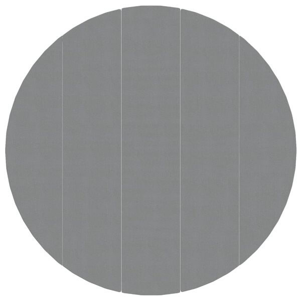 vidaXL Pano para chão de piscinas Ø550 cm poliéster geotêxtil cinza
