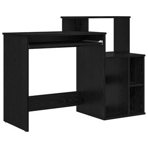 vidaXL Mesa Carvalho Preto 120,5 x 44 x 88,5 cm Derivados de Madeira