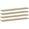 vidaXL Prateleiras estante 8pcs 60x10x1,5cm contraplacado cor carvalho