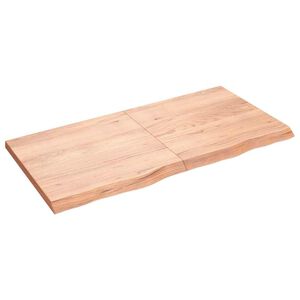 vidaXL Prateleira de parede 120x60x(2-4) cm carvalho tratado castanho