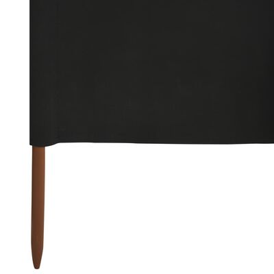 vidaXL Para-vento com 6 painéis em tecido 800x80 cm preto