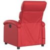 vidaXL Poltrona de massagens reclin&aacute;vel couro artificial vermelho