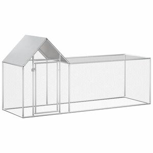 vidaXL Galinheiro 3x1x1,5 m a&ccedil;o galvanizado