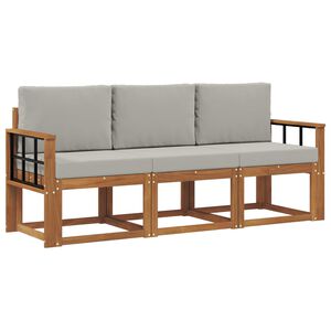 vidaXL Conjunto de Sof&aacute;s para Exterior 3 unid. 3 lugar