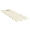 vidaXL Almofad&atilde;o p/ espregui&ccedil;adeira 180x60x4cm tecido oxford cor creme