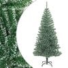 vidaXL &Aacute;rvore de Natal artificial c/ flocos de neve 180 cm verde