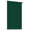 vidaXL Abrigo jardim p/ arrumação de troncos aço 330x84x152cm verde