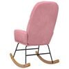 vidaXL Cadeira de baloi&ccedil;o veludo rosa