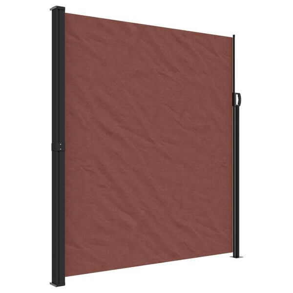 vidaXL Toldo lateral retr&aacute;til 220x300 cm castanho