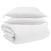 vidaXL Conjunto de Edredom 3 unid. Branco Pena de ganso