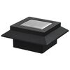 vidaXL Candeeiro de exterior solar LED 12 pcs preto quadrado 12 cm