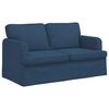 vidaXL Sof&aacute; Azul 144 x 80 x 85 cm tecido