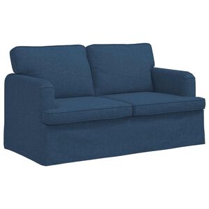 vidaXL Sof&aacute; Azul 144 x 80 x 85 cm tecido