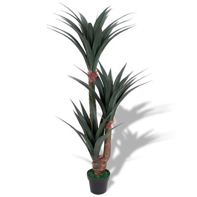 vidaXL Planta iúca artificial com vaso 155 cm verde