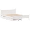 vidaXL Cama sem colchão 120x190 cm madeira de pinho maciça branco