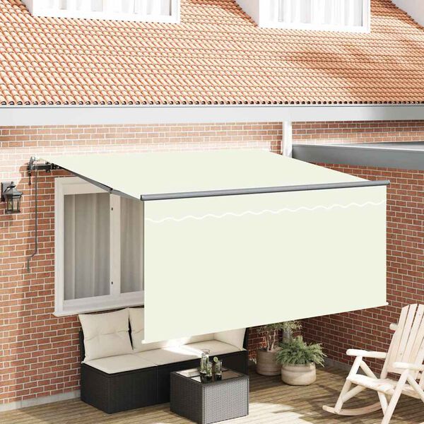 vidaXL Toldo Retr&aacute;til Creme 300 x 200 cm tecido