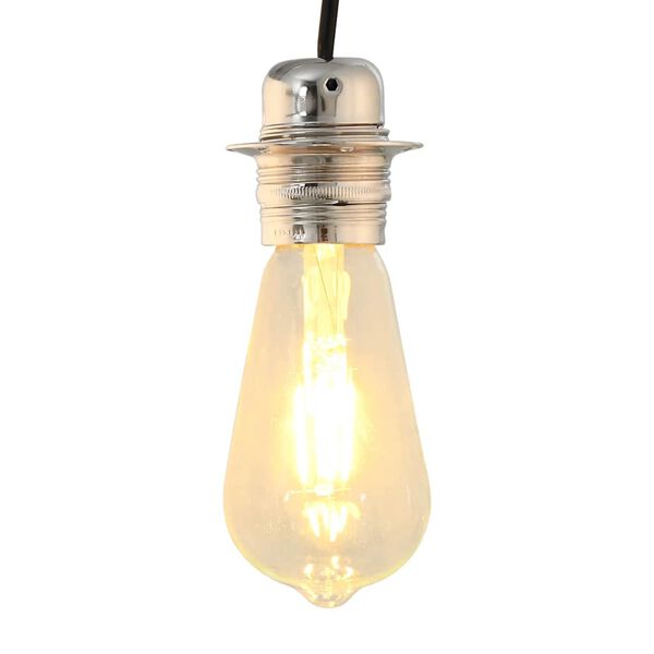 vidaXL Casquilhos de l&acirc;mpadas 2 pcs N&iacute;quel acetinado E27