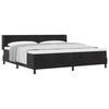 vidaXL Cama Box com cabeceira Manual Preto 200 x 200 cm Veludo