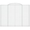vidaXL Cestos gabi&atilde;o arqueados 6pcs 300x30x220/240cm ferro galvanizado