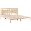 vidaXL Cama extra longa sem colchão 200x220 cm madeira maciça